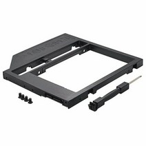외장하드 하드디스크 내장하드 플라스틱 Optibay SATA 3.0 두 번째 HDD 캐디 9.0mm 2.5 인치 하드 디스크 SSD 케이스 인클로저 노트북 CD-ROM DVD-R, [01] 검정