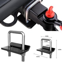 핫 카 U-볼트 헤비 듀티 안티 래틀 스태빌라이저 댐퍼 히치 타이트너 잠금 다운 견인 클램프 일반 트레일러 커플 링 액세서리