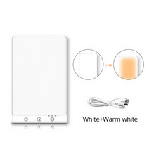 라이트 테라피 12000 럭스 LED 슬픈 치료 3200K 타이밍 5V 자연 일광 계절 정동 장애 램프, 2.Two-색상