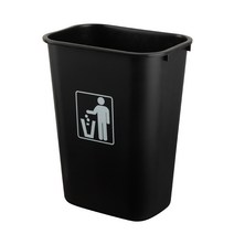 패블러스 슬림 50리터 종량제 봉투용 사무실 화장실 쓰레기통, 슬림 50리터 블랙 하부만, 1개