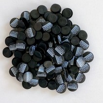 고급형 블랙 100개입 신발 파츠 부자재 버튼 꼭지 꼬다리 단추 악세사리재료 실내화꾸미기, 상세페이지 참조