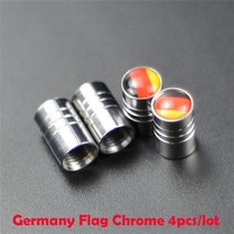 4pcs 휠 타이어 밸브 캡 스템 케이스 현대 ix35 ix45 ix20 ix25 i10 i20 i30 i40 hb20 sonata verna solaris elantra 액센트, 독일 국기 은색