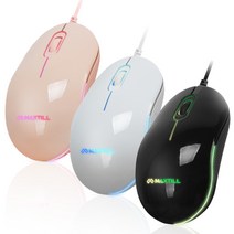 맥스틸 무소음 USB 마우스 MO-M101U, 화이트
