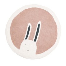 2023 홈바 테이블 북유럽 스타일 라운드 만화 카펫 홈 침실 침대 옆 어린이 방 귀여운 글씨 심플한 두꺼운, 18 V_02 Diameter 100CM