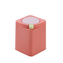 오저씨 파스텔 미니 쓰레기통, 라지1개, 레드