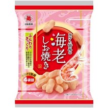 훈와리메이진 새우맛 콩가루모찌 일본쌀과자 키나코모찌 짭짤한 해외 일본 간식 과자추천 세트, 새우 시오야키맛, 14g*4봉*6팩