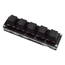 포토샵키보드 캐드 엑셀 매크로 한손 키보드 휴대용 미니 5 키 키 복사 및 붙여 넣기 diy 바로 가기 기계식 게임용, 빨간 스위치