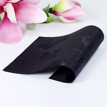 전통양단(남색) 한복원단 테이블보, E1전통양단(남색)210x110-2면오바로크