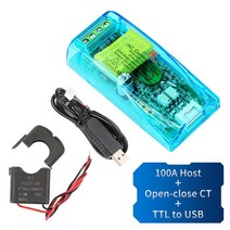 PZEM-004T AC 디지털 다기능 미터 전압 전류 모듈 개폐/폐쇄 CT AC80-260V 10A 100A TTL COM2 COM3 COM4, [05] Type E, 05 Type E