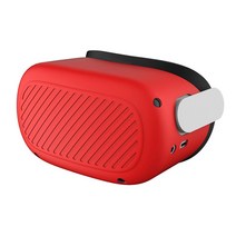 VR VR기기Oculus Quest 2 VR 헬멧 보호 전면 커버 실리콘 땀 방지 쉘 오큘러스 퀘스트 헤드셋 액세서리, 한개옵션1, 04 Red