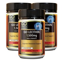 뉴질랜드 고헬씨 GO Healthy 하이스트렝스 레시틴 1500mg 120캡슐, 3팩