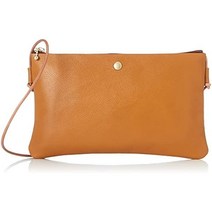 여성 숄더백 센스 오브 팬 히메지 가죽 심플 가로형 숄더