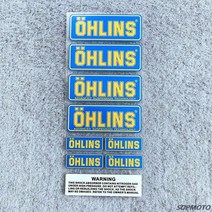 오토바이 부품 가와사키 야마하 스즈키 혼다 오토바이의 충격 흡수를위한 OHLINS 로고 품질 방수 반사 스티, 05 OHLINS