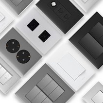 아남 르그랑 아펠라 전기 전등 커버 1구 스위치, 실버, 03. 3구 스위치