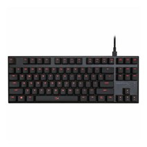 킹스톤 하이퍼 X 앨로이 FPS 프로 유선키보드, Black + Red, HX-KB4RD1-US/WW, 텐키리스