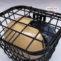 Makone 상표등록 자전거 전동킥보드 뒷 바구니 뒷자석 접이식 앞 짐받이, 프론트 고정품+받침대