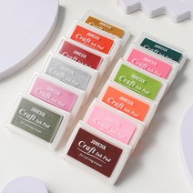 크래프트 스탬프 잉크패드 핑거프린트 패브릭 지문, J-26 Pinky