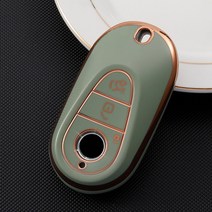 벤츠 키케이스 키링 차키홀더 TPU 자동차 키 케이스 커버 메르세데스 벤츠 마이바흐 S A-B-C-M-CLA-CLS-E-G, 12 C-Green