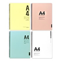 A4 하드커버 스프링 노트 3500, 옐로우