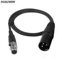 미니 XLR 3 핀 암-XLR 수 블랙 매직 포켓 시네마 BMPCC 4k 카메라 오디오 케이블, [01]  0.5m