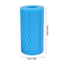 덤벨 바벨 실리콘 핸드 그립 바 역도 어깨 패드 미끄럼 방지 피트니스 운동 웨이트 트레이닝 체육관 풀업, [04] Blue 1pcs