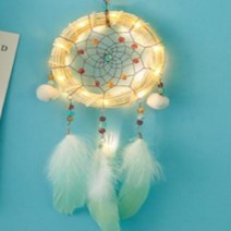 화이트 나무 둥지 여자아이방꾸미기 드림캡쳐 LED미포함, 기본드림캐쳐 고급백 S핑크