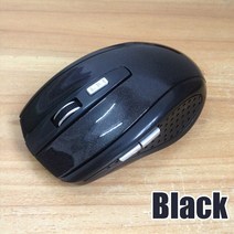 게이밍마우스 게임용 컴퓨터 24GHz 무선 마우스 조정 가능한 DPI 게임 6 버튼 광학 컴퓨터 노트북 PC 액세, 03 Wireless Black, 한개옵션1
