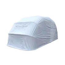 자동차 천막 주차 차고 접이식 야외 간이 차양막 캐노피 여름 하계 폭염 대비 방수, 길이 6m 스테인리스