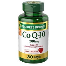 네이처스 바운티 Nature s Bounty CoQ10 200 mg 소프트젤 심장 건강 및 세포 에너지 지원 트윈 팩 160 급속 방출, 80 카운트(1팩)