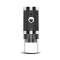 휴대용 전기 커피 그라인더 USB 충전식 밀 세라믹 코어 기계 메이커, 01 Black, 한개옵션1