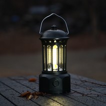 TADAC 타닥 로이스토 LED 랜턴 캠핑 조명 캠핑용 LED랜턴, 레트로블랙M, 1개