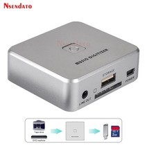 ezcap241 오디오 캡처 카드 레코더 아날로그 음악 디지타이저 3.5mm 2 rca in lp dvd 카세트 플레이어 sd 카드 usb 플래시 디스크 mp3, 플러그 없음