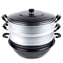 다목적 다용도 3단 시루솥 찜통 다용도찜기 호빵찜기, 단일사이즈