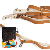 길이조절 캠핑 데이지체인 가죽 스트링 3~5m + 수납파우치 포함