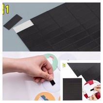 띠어쓰는 고무 자석 판 테이프 스티커 붙이는 자석판 50 X 15MM (30P) 고무자석스티커 고무자석보드, 15 x 15mm (100P)