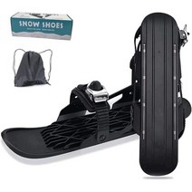 스키에이트 숏스키 스키플레이트 WUJITAIJI 스키 남성용 여성용 스케이트 미니 스노우보드, 검은 색