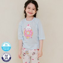 아동복 모이앤듀 7부 쟈가드 실내복 내복 도넛토끼