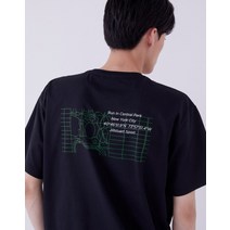 22SS [NYCP] 블랙 A.COVER 맵 그래픽 반팔티 JMTS2B313BK