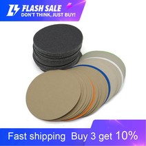 사포 20pcs 6 인치 150mm 방수 샌딩 디스크 후크 및 루프 실리콘 카바이드 샌드페이퍼 습식/건식 60 ~ 10000 연마 용 그릿