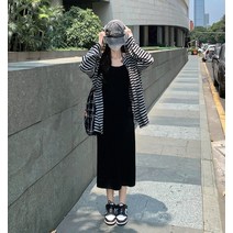 해변 빅사이즈 소프트 아우터 쉬폰 가운 여름 데일리 캐주얼 휴양지 봄 가디건