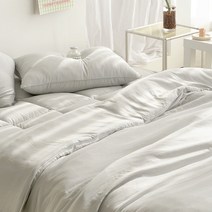 내살같아 사계절 차렵이불+베개커버, 02_애쉬그레이, Q_차렵베개세트