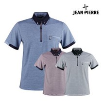 잔피엘 남성 쿨 아이스 반집업 골프셔츠 JP1M409, 단품
