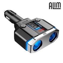 HC72PD 120W 200W 차량용 LED 볼트게이지 고속 충전기 스위치 2구 멀티소켓 시거잭 C타입충전기, HC72PD 차량용 충전기