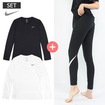 나이키 [SET] 우먼스 드라이핏 롱슬리브 + 에센셜 레깅스 상하의 세트상품