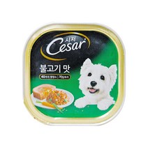 시저 반려견 주식캔, 불고기, 100g, 9개