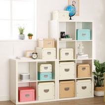 브로위즈 이사 리빙박스 대형 종이 박스 수납박스 옷 의류 정리함 펜트리 수납 손잡이 아기옷정리 상자 정리 수납함 보관함, 민트, C, 1개