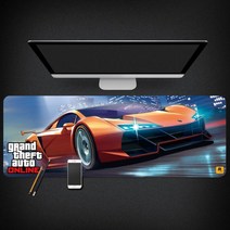 Grand Theft Auto 마우스 패드 GTA5 마우스 패드 대형 컴퓨터 게임 노트북 키보드 마우스 장패드 책상 패드 pc 게임 모바일 게임 캐릭터 마우스패드, 05_300x800mm | 3mm