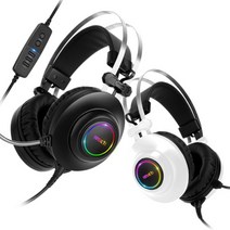 [ABKO] [헤드셋] HACKER N550 ENC [가상 7.1ch/RGB/진동] [초경량] [화이트]