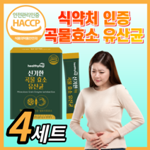 식약청 인정 소화 분해 곡물효소 유산균 역가수치 효소 프로 프리 바이오틱스 고소한 맛있는 미숫가루 맛 식약처 인증 국산 검정콩 국내산 보리 남성 여성 부모님 라풀굿케이스, 120포(4세트)