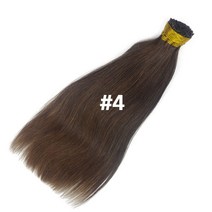 프리티레이디 16인치 (45cm) 실리콘 팁 단백질 인모붙임머리, 한피스(210가닥), #4